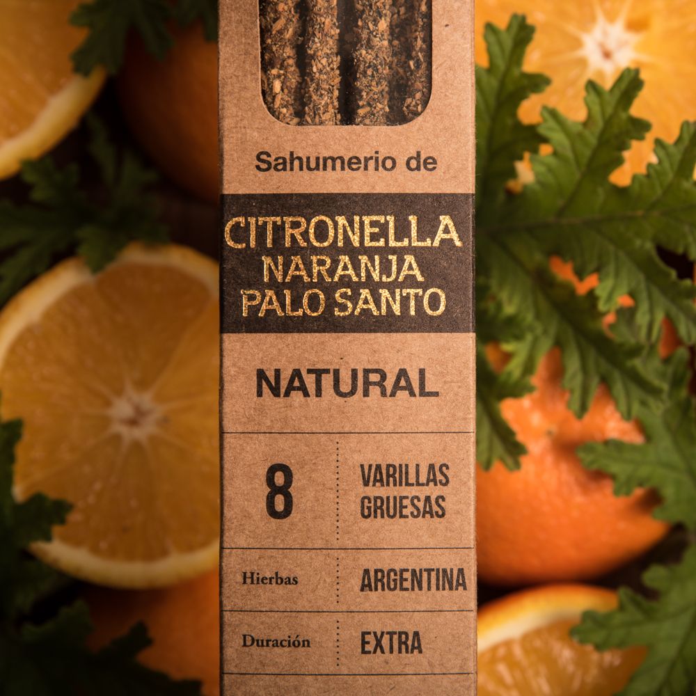 Incienso de Citronela, Naranja y Palo Santo - SAGRADA MADRE - Imagen 2