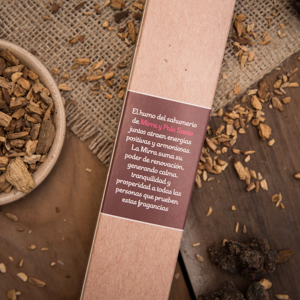 Incienso Palo Santo con Mirra - SAGRADA MADRE - Imagen 3