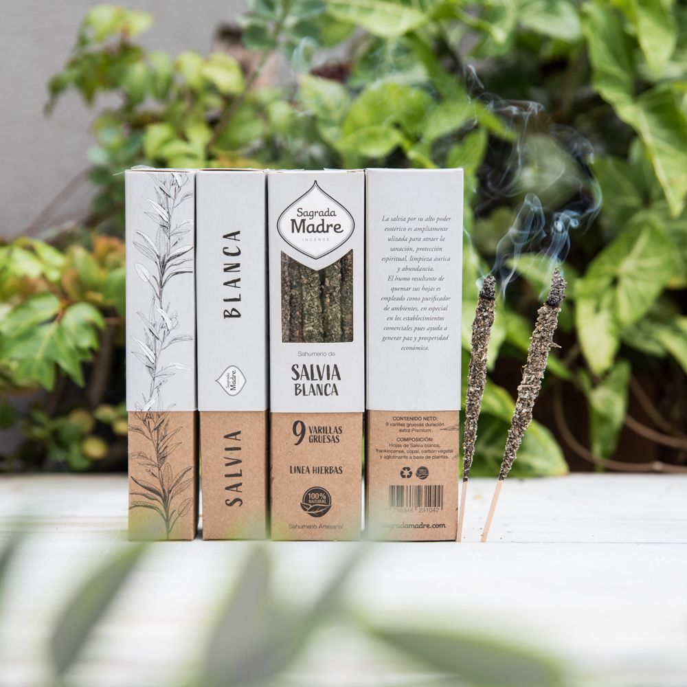 Incienso de Salvia Blanca y Copal - SAGRADA MADRE - Imagen 2